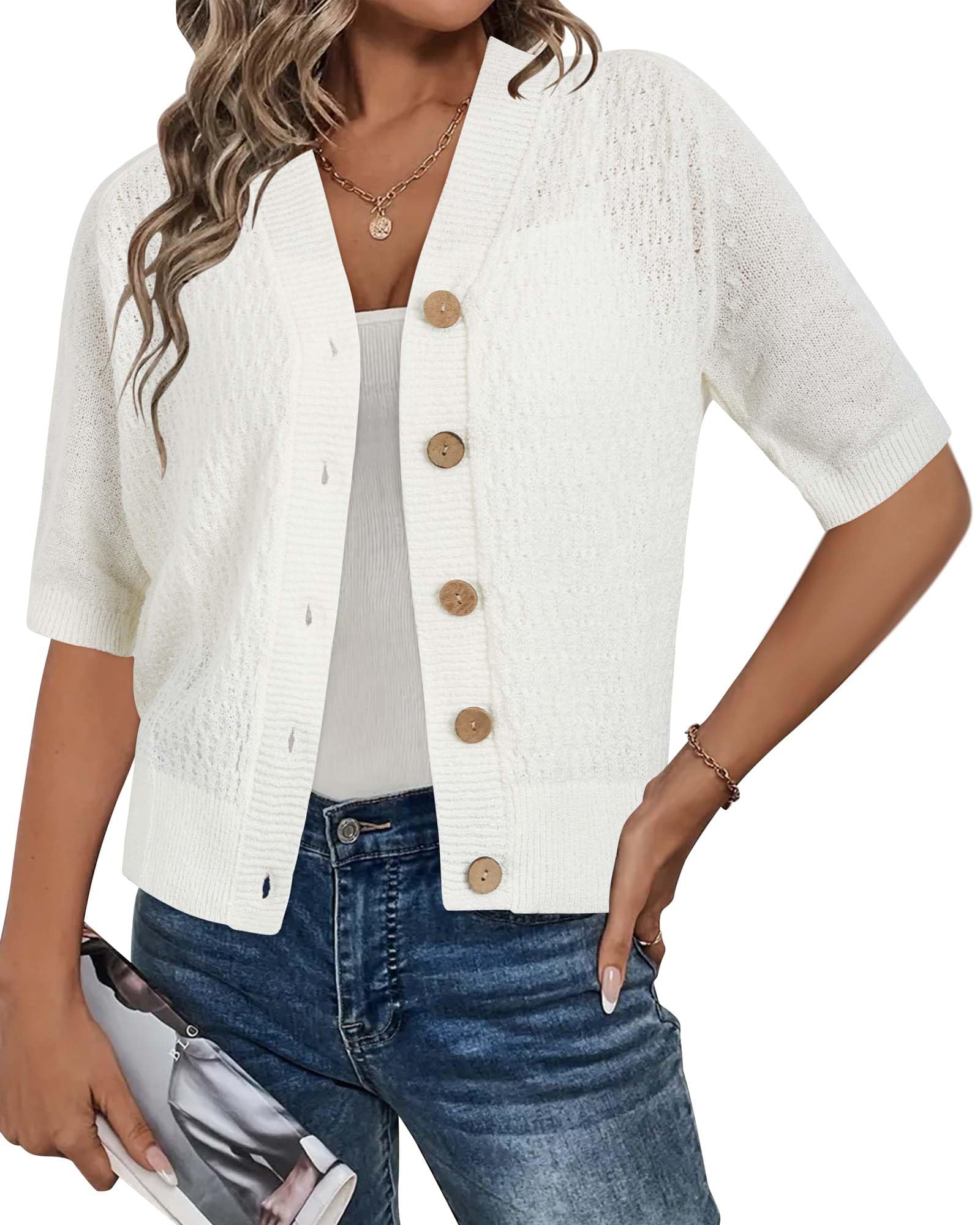 トップス L'Appartement 2023SS Knit Vneck Cardigan L'Appartement Knit Vneck Cardigan